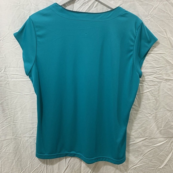 Adidas Adipure Formotion Women’s Cap Sleeve Activewear Top Size XL Turquoise - Picture 7 of 8